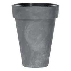 Prosperplast Maceta CUBE SLIM BETON EFFECT 25LCon Depósito 355x355x440 Marengo