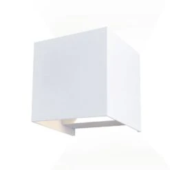 Aplique LED De Exterior Leva 2 Luces Neutra Cuadrado Blanco IP54 Wonderlamp