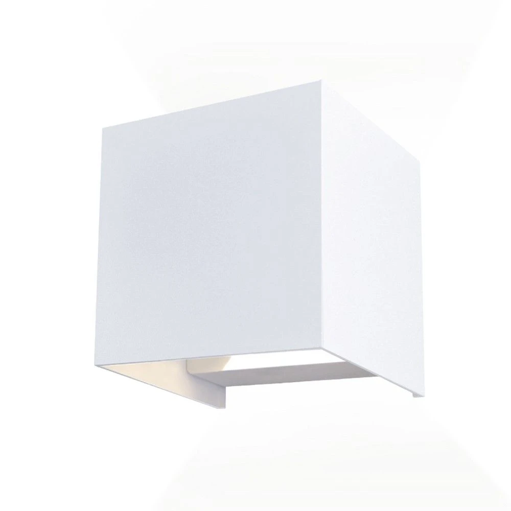 Aplique LED De Exterior Leva 2 Luces Neutra Cuadrado Blanco IP54 Wonderlamp 1 Aplique LED De Exterior Leva 2 Luces Neutra Cuadrado Blanco IP54 Wonderlamp