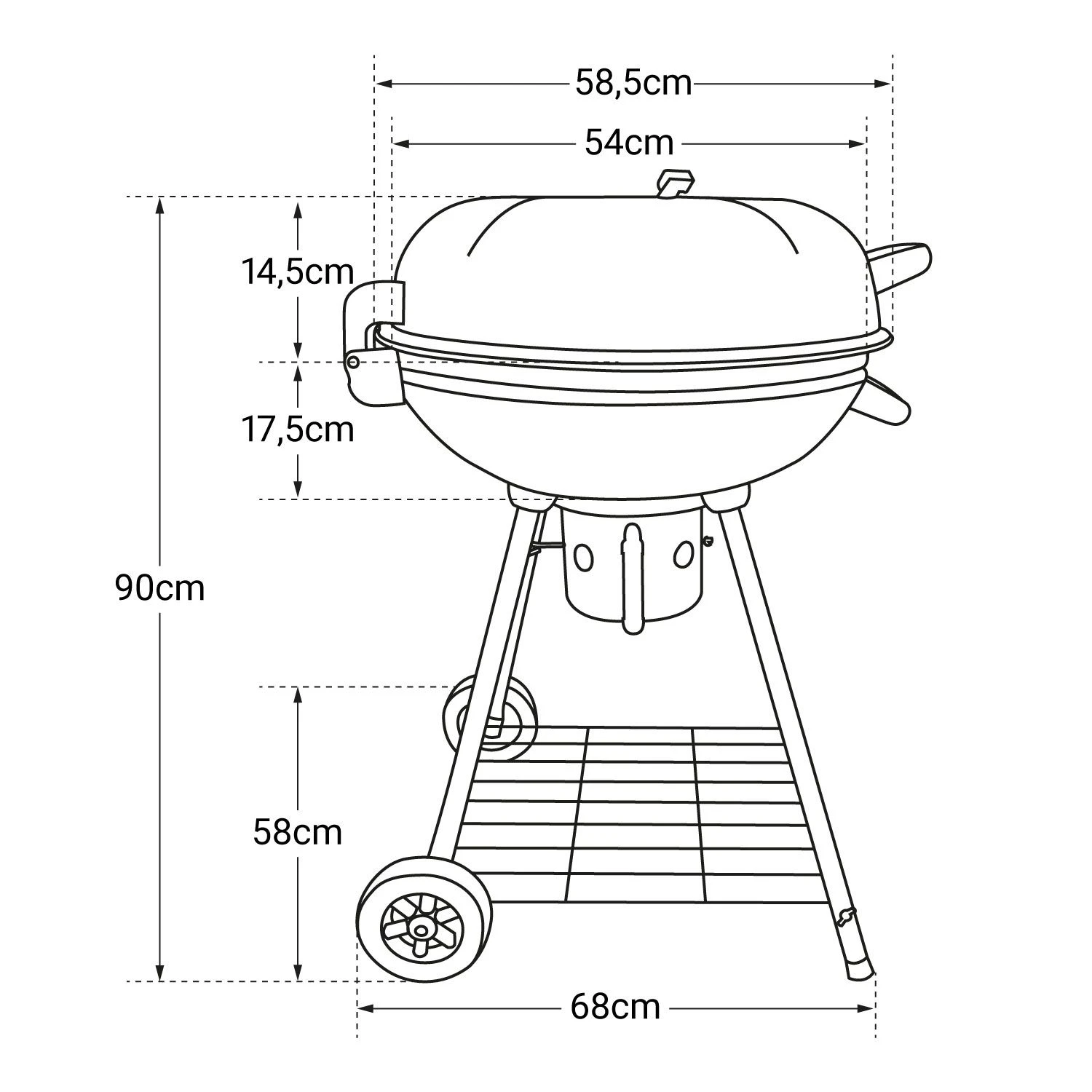 Barbacoa De Carbón Forma Bola FRESNO 4 Barbacoa De Carbón Forma Bola FRESNO - Imagen 4