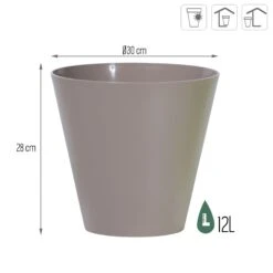 Prosperplast Maceta TUBUS 12L 300x300x280 Mocca 8 Prosperplast Maceta TUBUS 12L 300x300x280 Mocca -Jardinería Equipos Tienda ccf035785865c567