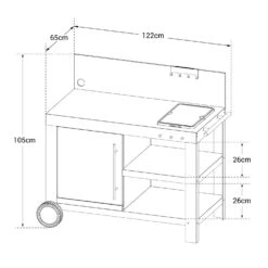 Cook'in Garden - Carrito Para Plancha NOVA XL -Jardinería Equipos Tienda cde9a7663e6ddf21