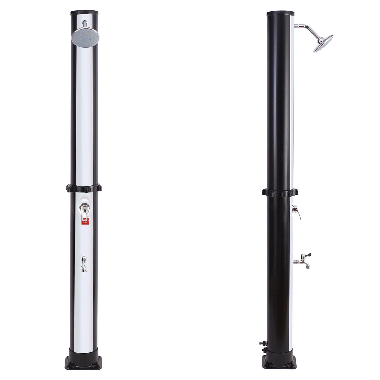 Ducha Solar Fidgi Negra Y Plata 35l 3 Ducha Solar Fidgi Negra Y Plata 35l - Imagen 3