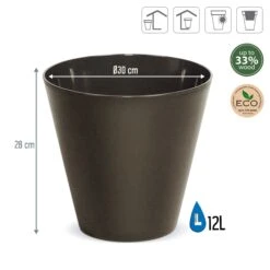 Prosperplast Macetero Redondo 30x30x28cm 12 L -Jardinería Equipos Tienda db065ccadbd65067