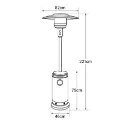 Estufa De Gas Oslo Para Exterior - Acero Inox + Funda 7 Estufa De Gas Oslo Para Exterior - Acero Inox + Funda -Jardinería Equipos Tienda dc984f9654db3f7b