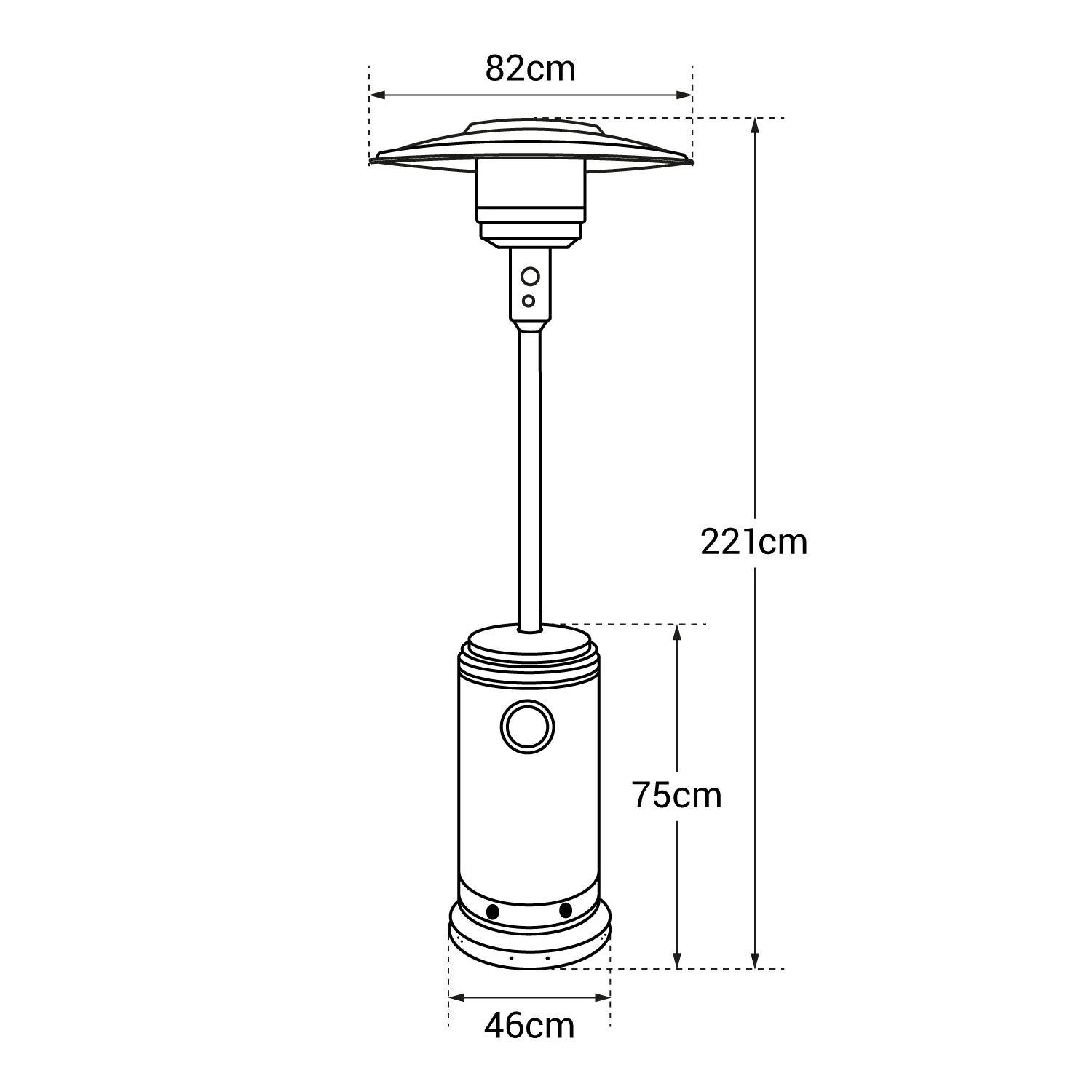 Estufa De Gas Oslo Para Exterior - Acero Inox + Funda 4 Estufa De Gas Oslo Para Exterior - Acero Inox + Funda - Imagen 4