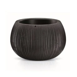 WellHome Pack 2 Macetas Beton Bowl Cemento Negro 11 X14,4x14,4 Cm -Jardinería Equipos Tienda e2e4caf9ad7834bf