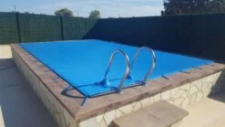Cobertor De Invierno Azul/Negra Lona Para Piscina (8 X 4 M.) -Jardinería Equipos Tienda e399d987efafd978
