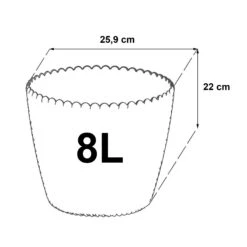 WellHome Pack 2 Macetas Redondas Splofy ø25,9x22 Cm Mocca -Jardinería Equipos Tienda ed52dab9a9f7a9ea